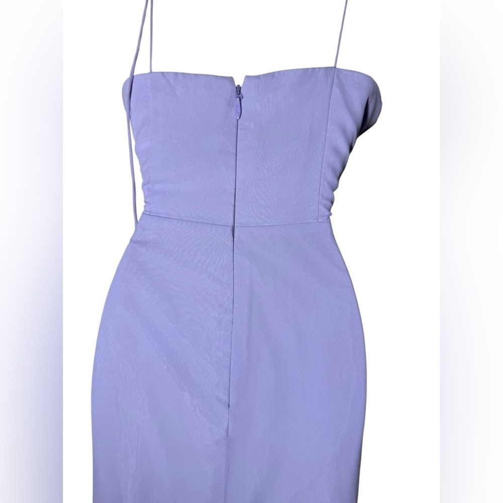 Azazie Mady purple chiffon women maxi Dress size A8 - Picture 10 of 16
